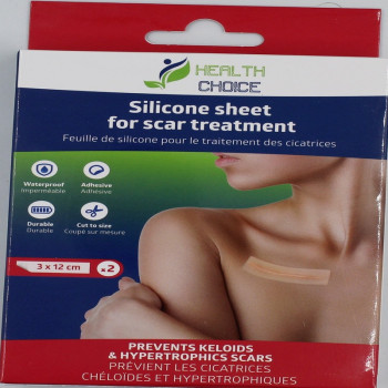 Hc Advanced Skincare Silicone Scar Sheets, Professional Gel Strips For Scars Caused By C-Section, Body Scar, Surgery, Burns, Injuries Acne, And Stretch Marks Patch Away, 4 Reusable Scar Sheets
