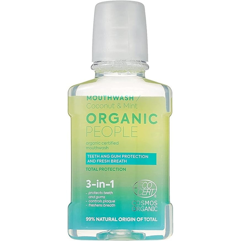 Organic People Mouthwash Coconut And Mint, 250Ml
