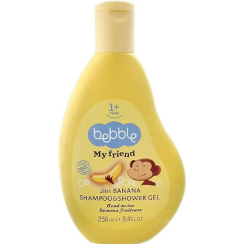 Bebble 2-In-1 Banana Shampoo And Shower Gel, 250Ml