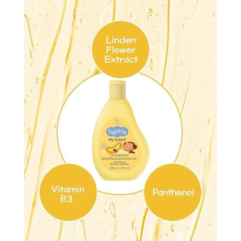 Bebble 2-In-1 Banana Shampoo And Shower Gel, 250Ml