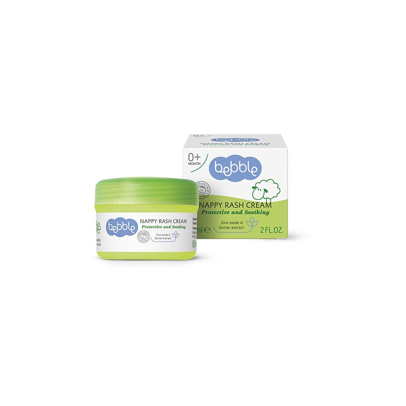 Bebble Nappy Rash Cream, Instant Relief, Inflammation Redness Healing Ointment, 60Ml