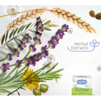 Bebble Nappy Rash Cream, Instant Relief, Inflammation Redness Healing Ointment, 60Ml