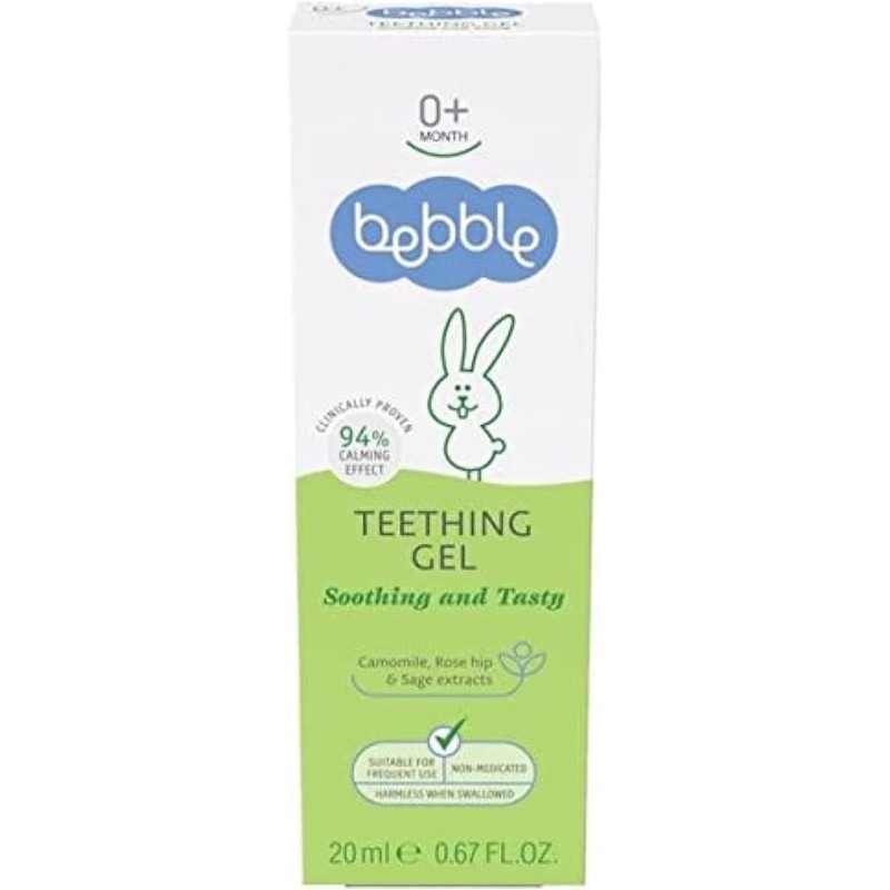Bebble Teething Gel, Non Medicated Harmless When Swallowed, 20Ml