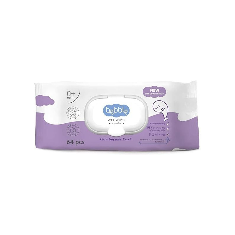 Bebble Wet Wipes With Lavеnder Extract, 64G