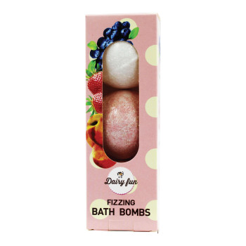 Dairy Fun 3Pc Fizzing Bath Bombs, 100G