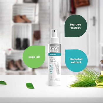 Footness Deo Foot Spray With Tea Tree Extact And Sage Oil, 125Ml