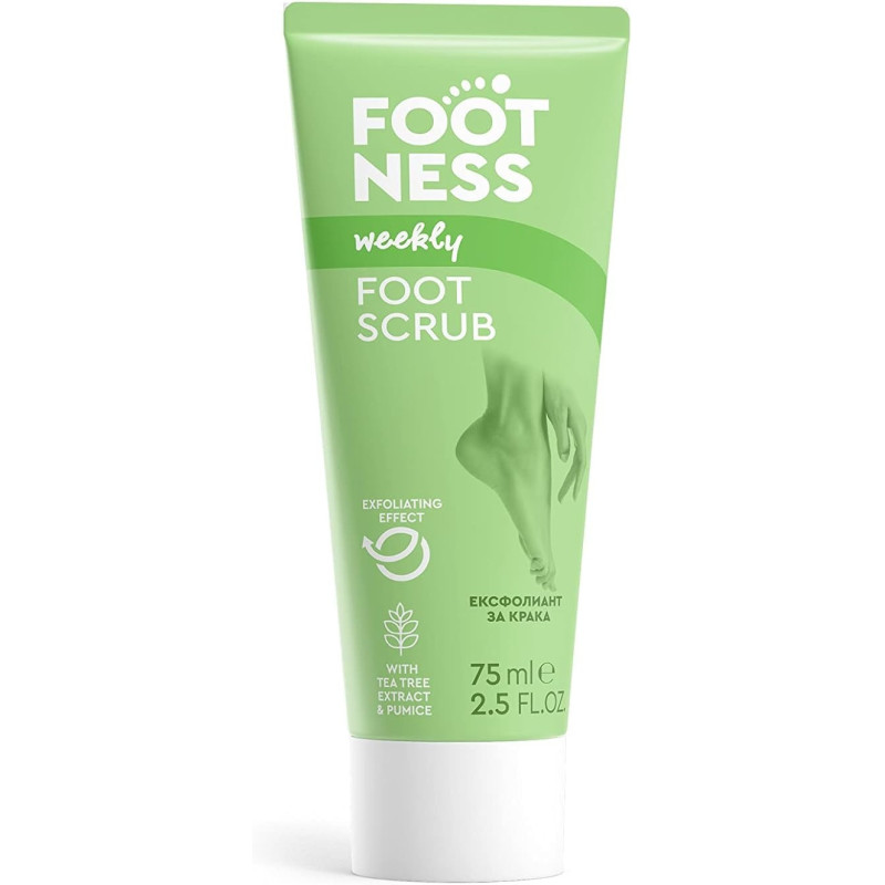 Footness Foot Scrub, Softens And Restores The Skin, Leaving A Fresh Feeling, 75Ml
