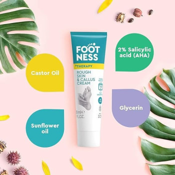 Footness Rough Skin And Callus Cream With 2 Percentage AHA And Tea Tree Extract, 30Ml