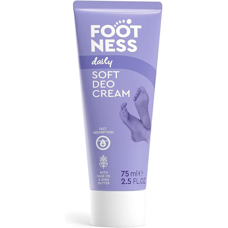 Footness Soft Deo Cream With Sage Oil And Shea Butter, 75Ml