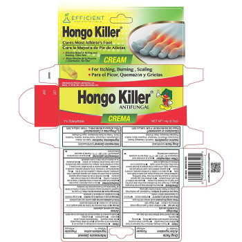 Hongo Killer Antifungal Cream 14G For Athelets Foot Skin And Relieves The Pain Of The Infection