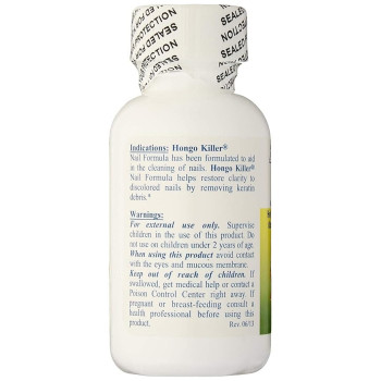 Hongo Efficient Nail Formula Treatment Of Discolored Finger And Toe Nails, 30Ml