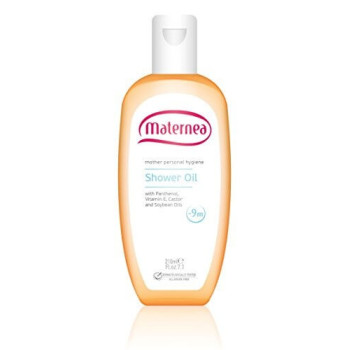 Maternea Shower Oil For Pregnant Mothers With Panthenol, Vitamin E And Soyabean Oils, 210Ml