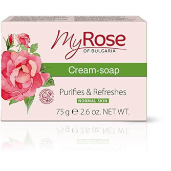 My Rose Of Bulgaria Soap Bar, Moisturizing Purifies And Refreshes Skin, 75G