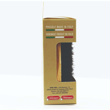 Robur Beard Care Beard Brush, Black/Light Brown