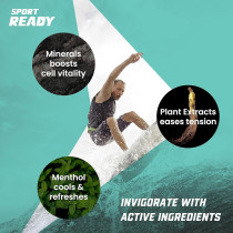 Sport Ready Shower Gel, Gives A Freshness And Energy Boost With A Ginseng Extract Menthol And Magnesium, 150Ml