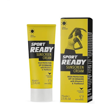 Sport Ready Sunscreen Cream, SPF 30 UVA And UVB Protection, 75Ml