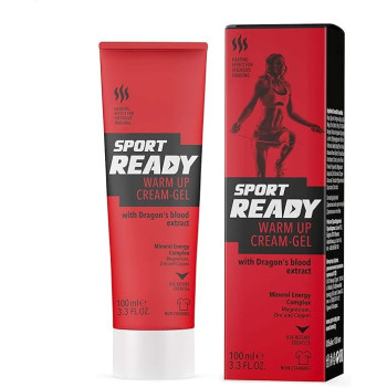 Sport Ready Warm Up Cream Gel, Non-Staining For Athletes And Active People, 100Ml