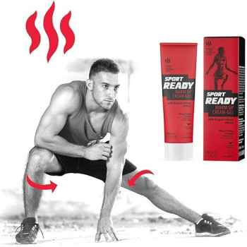 Sport Ready Warm Up Cream Gel, Non-Staining For Athletes And Active People, 100Ml
