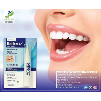 Britenz Natural Teeth Whitening Pen For Natural Whitening And Glow Of Teeths, 3.65Ml