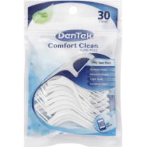 Dentek Comfort Clean Floss Picks, Cool Mint, 30 Counts