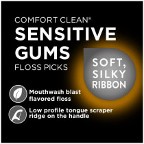 Dentek Comfort Clean Floss Picks, Cool Mint, 30 Counts