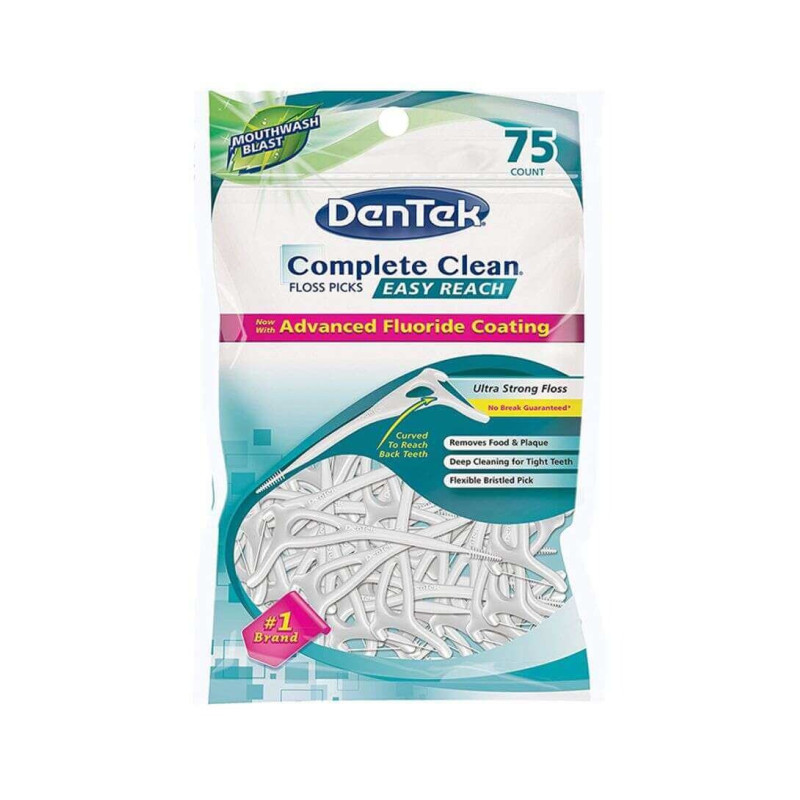 Dentek Complete Clean Y Floss Picks, 75 Count