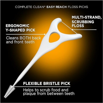 Dentek Complete Clean Y Floss Picks, 75 Count