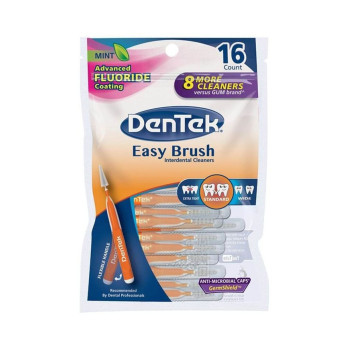 Dentek Easy Brush Interdental Cleaners, 16 Counts