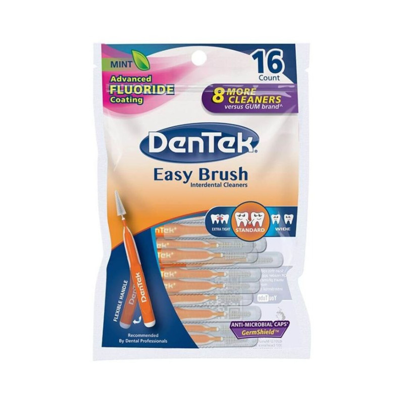 Dentek Easy Brush Interdental Cleaners, 16 Counts