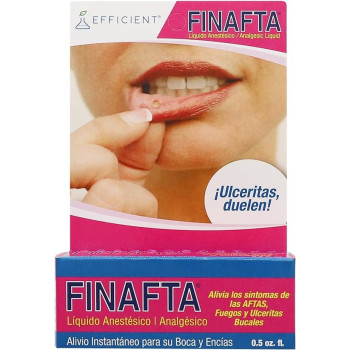 Finafta Anesthetic/Analgisic Liquid For Cankers Sores And Cold Sores, 15Ml