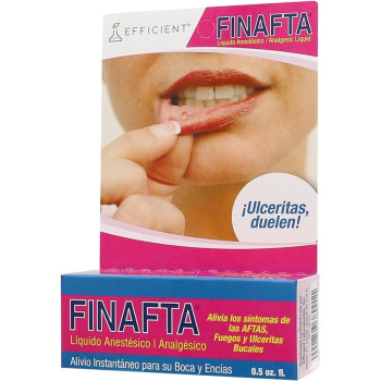 Finafta Anesthetic/Analgisic Liquid For Cankers Sores And Cold Sores, 15Ml