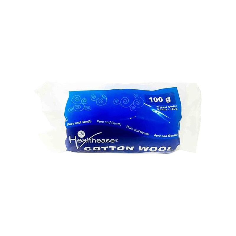 Healthease Cotton Wool Roll, Pure, Soft And Gentle, 100 G