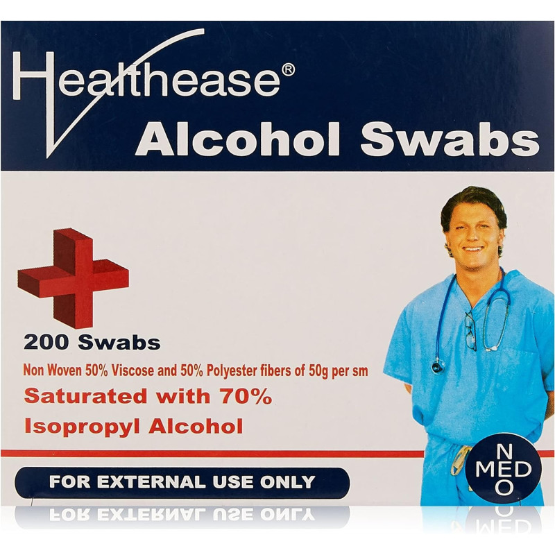 Healthease Pack Of 200 Alcohol Swabs
