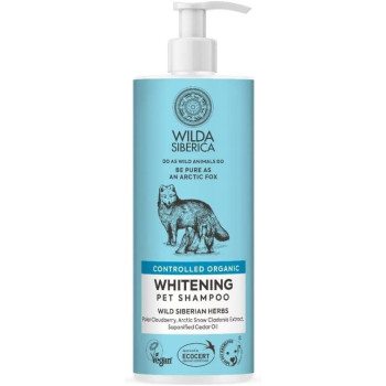 Wilda Siberica Сontrolled Organic, Natural And Vegan Whitening Pet Shampoo, 400 Ml