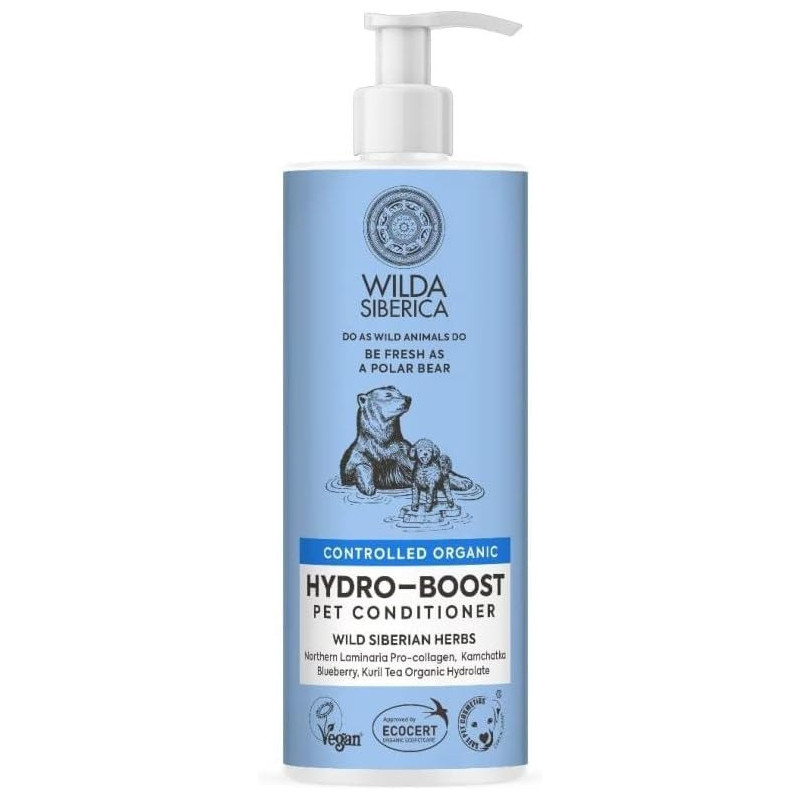 Wilda Siberica Сontrolled Organic Hydro-Boost Pet Conditioner, 400 Ml