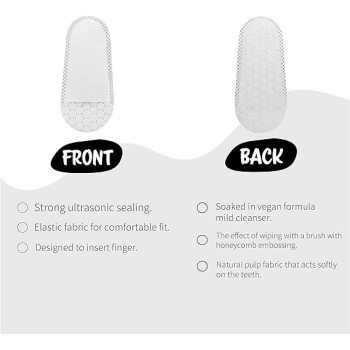 Puppy Crush Pet Finger Tooth Wipes Mint, 50Pcs