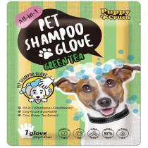 Puppy Crush All-In-1 Pet Shampoo Glove Green Tea 1Glove