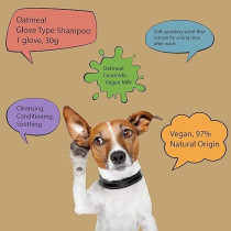 Puppy Crush All-In-1 Pet Shampoo Glove Green Tea 1Glove