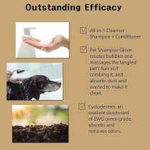 Puppy Crush All-In-1 Pet Shampoo Glove Green Tea 1Glove