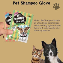 Puppy Crush All-In-1 Pet Shampoo Glove Green Tea 1Glove