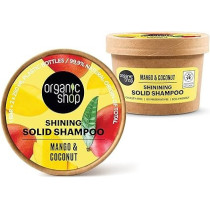 Organic Shop Solid Bars, Shining Solid Shampoo, Mango And Coconut, 60 G