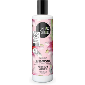 Organic Shop Shining Shampoo For Colored Hair Water Lily And Amaranth, 280 Ml