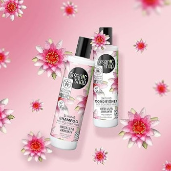 Organic Shop Shining Shampoo For Colored Hair Water Lily And Amaranth, 280 Ml