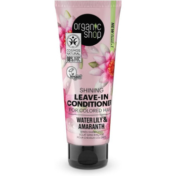 Organic Shop Shining Leave-In Conditioner For Colored Hair Water Lily And Amaranth, 75 Ml