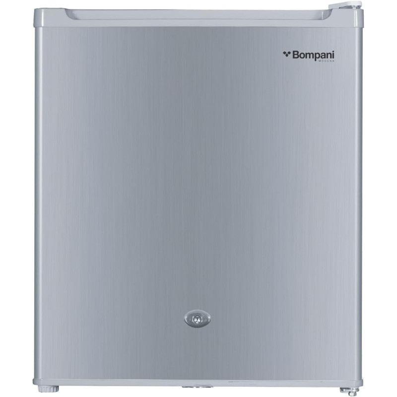 Bompani 64 Litter Single Door Refrigerator, Defrost Fridge Freezer With Smart Sensor And Humidity Control, BR64SLVR, Silver, 1 Year Warranty
