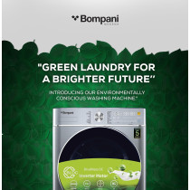 Bompani Washer Dryer 9/6 Kg, Fully Automatic Front Load Combo Wash And Dry, 9 Kg Wash And 6 Kg Dry, 1400 RPM, 16 Wash Programs, Quick Wash In 15min And 4 Drying Programs, BI1070SSN, Silver, 1 Year Warranty