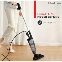 Russell Hobbs 3 In 1 Corded Handheld Vacuum Cleaner, 0.6L Capacity, 600W, 7m Cord Length, Hepa Filter, Ultra Quiet, White, K-22A102B, 1 Year Warranty