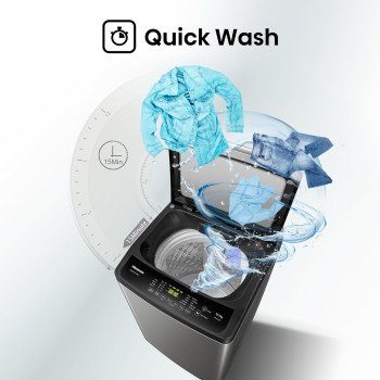 Hisense 10.5Kg Fully Automatic Washer With 10 Water Level Selection, 1200RPM, Smart Fuzzy Logic, Soft Closing Lid, Bubble Clean, Double Water Inlet With Pump, 1 Year Warranty