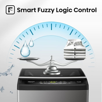 Hisense 10.5Kg Fully Automatic Washer With 10 Water Level Selection, 1200RPM, Smart Fuzzy Logic, Soft Closing Lid, Bubble Clean, Double Water Inlet With Pump, 1 Year Warranty