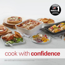 Hamilton Beach 55L 2200W Convection Toaster Oven With Rotisserie Grill, Double Walled Glass, Oyster Grey Colour, 6 Accessories, 6 Functions, Max 230 C Temp And 60 mins Timer, CTGL55-ME, 1 Year Warranty